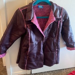 KIDS KABOO PURPLE JACKET WITH FUZZY INSIDE GIRLS SIZE 6